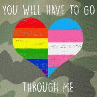 Retro Lgbtq Pride You’Ll Have To Go Through Me Legacy Tie Dye Trucker Hat