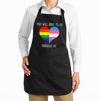 Retro Lgbtq Pride You’Ll Have To Go Through Me Apron