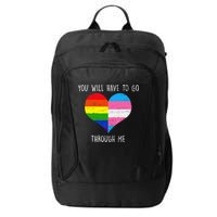 Retro Lgbtq Pride You’Ll Have To Go Through Me City Backpack