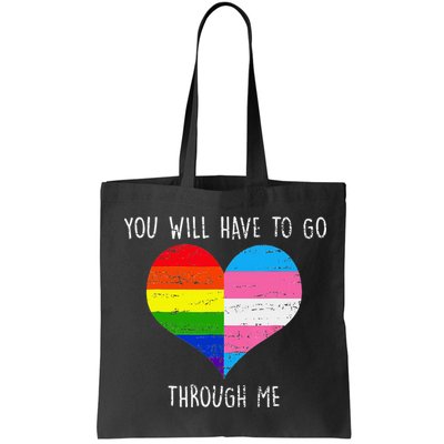 Retro Lgbtq Pride You’Ll Have To Go Through Me Bag