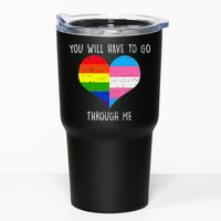 Retro Lgbtq Pride You’Ll Have To Go Through Me Tumbler