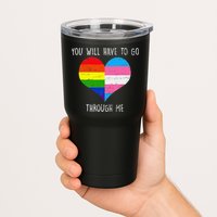 Retro Lgbtq Pride You’Ll Have To Go Through Me Tumbler