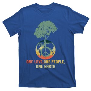 Retro Love People Earth Protect Save World Hour Day Earth Meaningful Gift T-Shirt