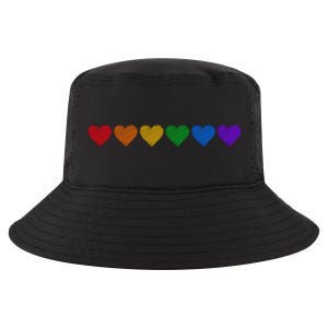 Rainbow LGBT Pride Hearts Cool Comfort Performance Bucket Hat