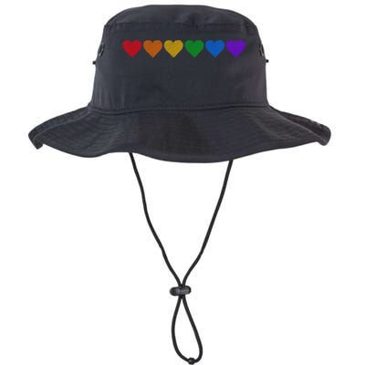 Rainbow LGBT Pride Hearts Bucket Hat