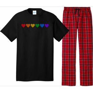 Rainbow LGBT Pride Hearts Pajama Set