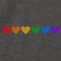 Rainbow LGBT Pride Hearts Vector Backpack