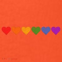 Rainbow LGBT Pride Hearts Poster