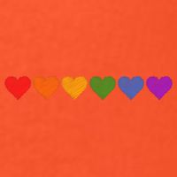 Rainbow LGBT Pride Hearts Premium T-Shirt