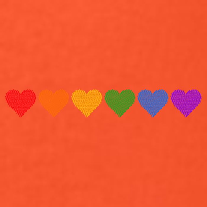 Rainbow LGBT Pride Hearts Premium T-Shirt