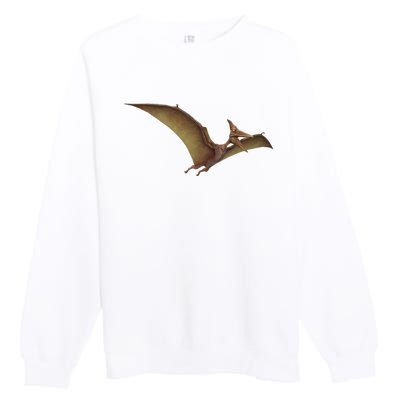 Really Like Pterodactyl Dinosaur Flying Reptile Premium Crewneck Sweatshirt