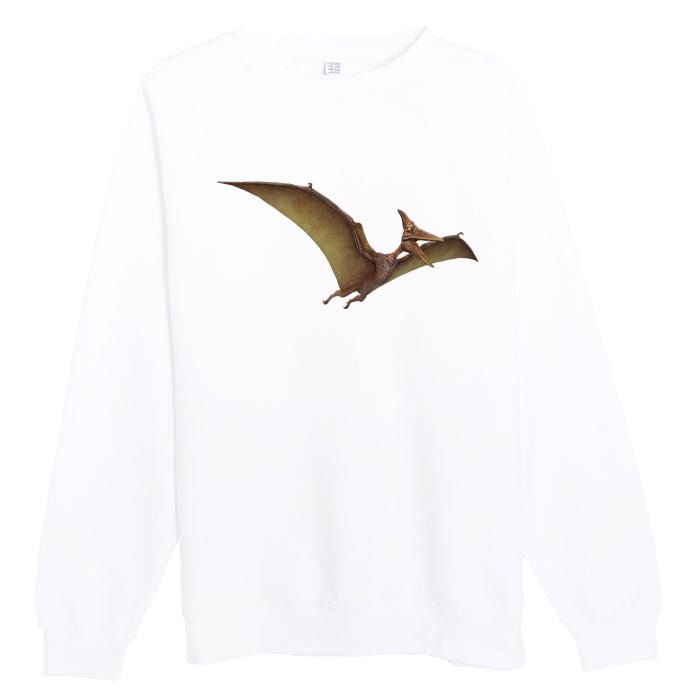 Really Like Pterodactyl Dinosaur Flying Reptile Premium Crewneck Sweatshirt