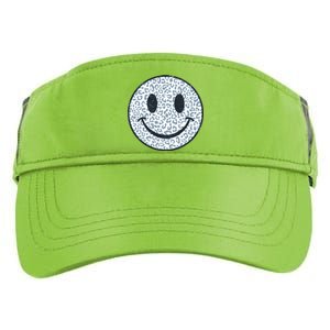 Retro Leopard Print Emoji Smiley Adult Drive Performance Visor