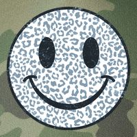 Retro Leopard Print Emoji Smiley Legacy Tie Dye Trucker Hat