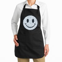 Retro Leopard Print Emoji Smiley Apron