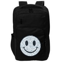 Retro Leopard Print Emoji Smiley Impact Tech Backpack