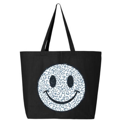 Retro Leopard Print Emoji Smiley 25L Jumbo Tote