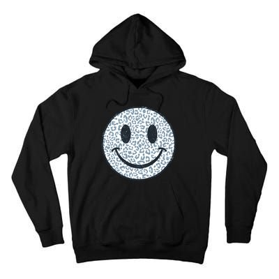 Retro Leopard Print Emoji Smiley Tall Hoodie