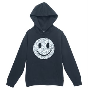 Retro Leopard Print Emoji Smiley Urban Pullover Hoodie