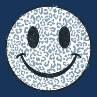 Retro Leopard Print Emoji Smiley Infant Baby Jersey Bodysuit