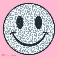 Retro Leopard Print Emoji Smiley Toddler T-Shirt