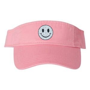 Retro Leopard Print Emoji Smiley Valucap Bio-Washed Visor