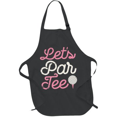 retro Let's Par Tee Golf Player Golfer Dad Papa Apron