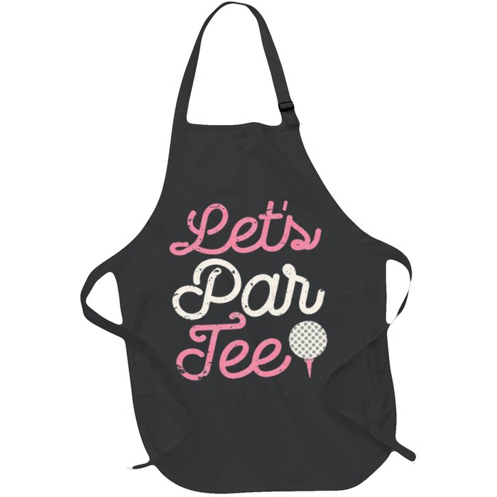retro Let's Par Tee Golf Player Golfer Dad Papa Apron