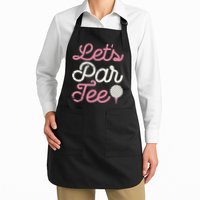 retro Let's Par Tee Golf Player Golfer Dad Papa Apron