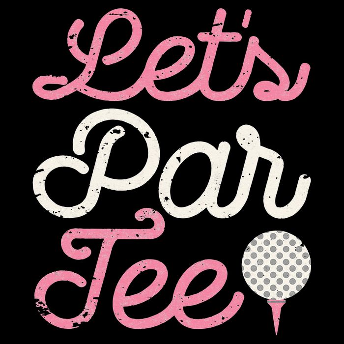 retro Let's Par Tee Golf Player Golfer Dad Papa Flatbill Hat