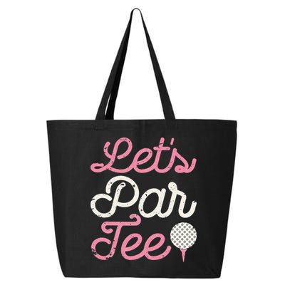 retro Let's Par Tee Golf Player Golfer Dad Papa 25L Jumbo Tote