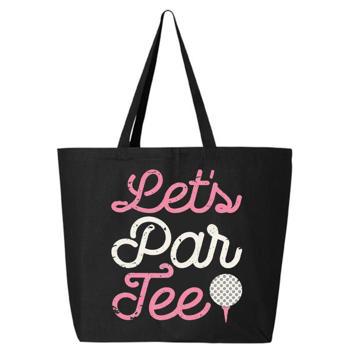 retro Let's Par Tee Golf Player Golfer Dad Papa 25L Jumbo Tote