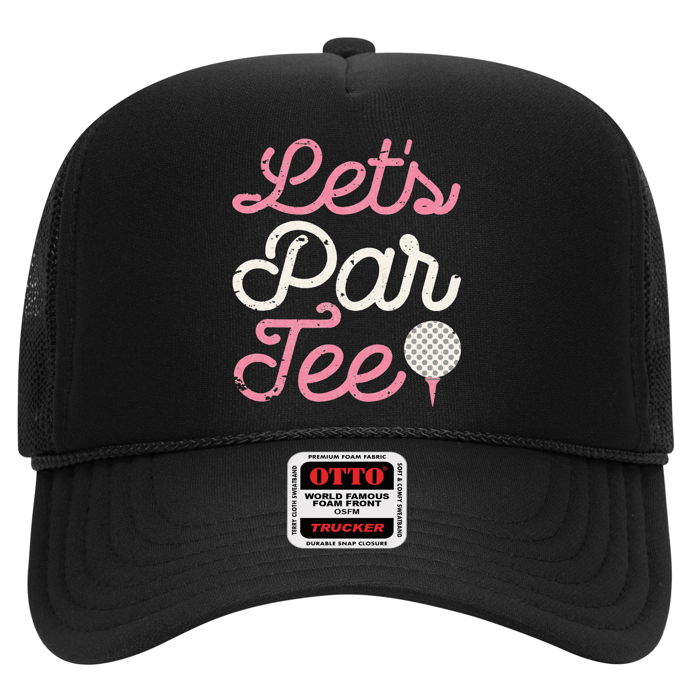 retro Let's Par Tee Golf Player Golfer Dad Papa Hat