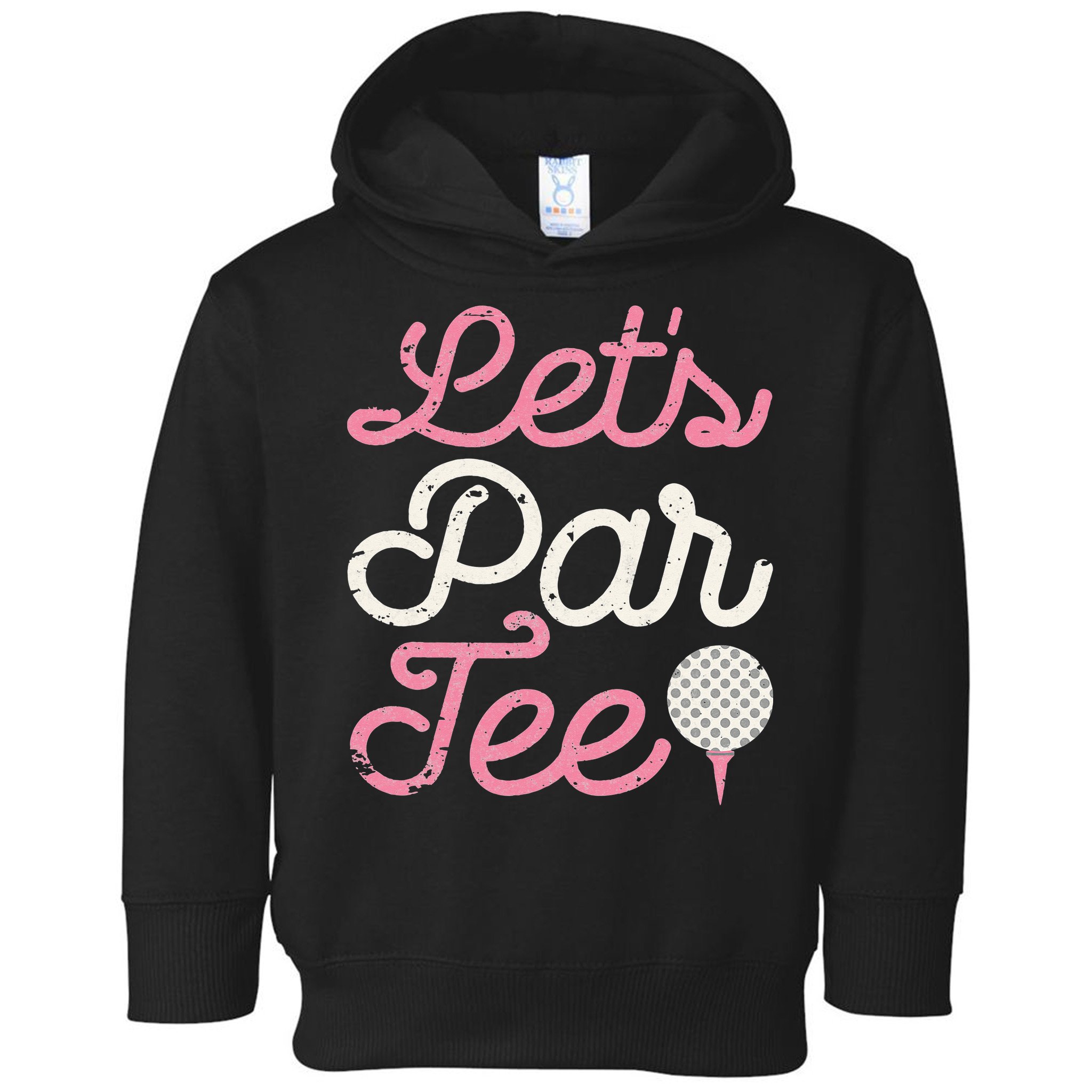 retro Let's Par Tee Golf Player Golfer Dad Papa Toddler Hoodie