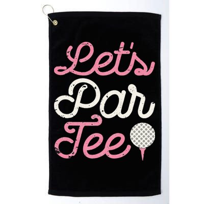 retro Let's Par Tee Golf Player Golfer Dad Papa Golf Towel