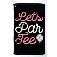 retro Let's Par Tee Golf Player Golfer Dad Papa Golf Towel