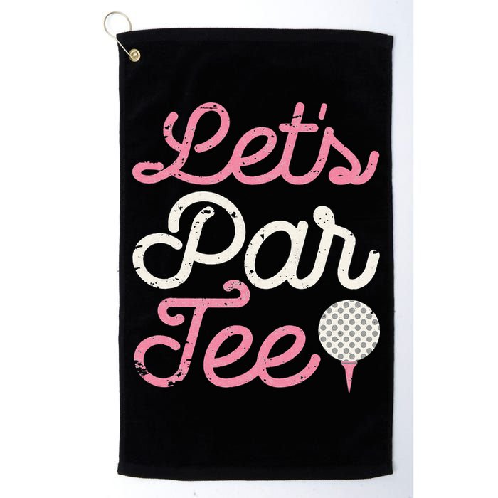 retro Let's Par Tee Golf Player Golfer Dad Papa Golf Towel