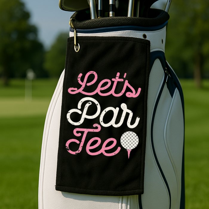 retro Let's Par Tee Golf Player Golfer Dad Papa Golf Towel