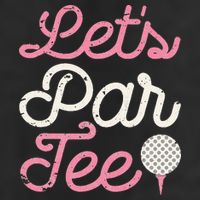 retro Let's Par Tee Golf Player Golfer Dad Papa Golf Towel