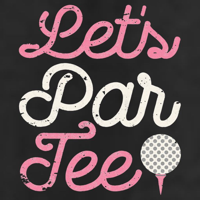 retro Let's Par Tee Golf Player Golfer Dad Papa Golf Towel