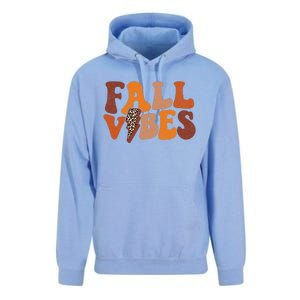 Retro Leopard Print Fall Season Vibes Unisex Surf Hoodie