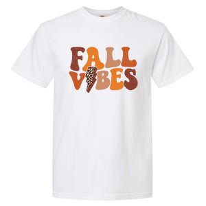 Retro Leopard Print Fall Season Vibes Garment-Dyed Heavyweight T-Shirt