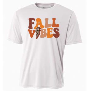 Retro Leopard Print Fall Season Vibes Cooling Performance Crew T-Shirt