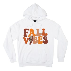 Retro Leopard Print Fall Season Vibes Hoodie