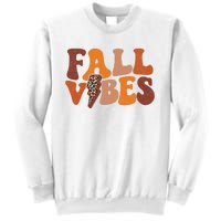 Retro Leopard Print Fall Season Vibes Sweatshirt