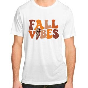 Retro Leopard Print Fall Season Vibes Adult ChromaSoft Performance T-Shirt