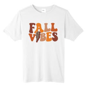 Retro Leopard Print Fall Season Vibes Tall Fusion ChromaSoft Performance T-Shirt