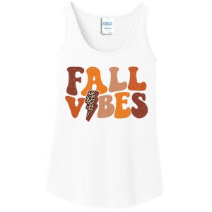 Retro Leopard Print Fall Season Vibes Ladies Essential Tank