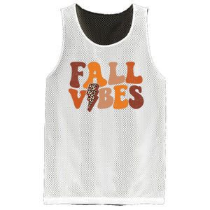 Retro Leopard Print Fall Season Vibes Mesh Reversible Basketball Jersey Tank