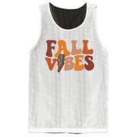 Retro Leopard Print Fall Season Vibes Mesh Reversible Basketball Jersey Tank